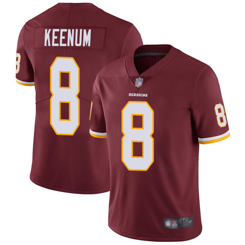 Washington Redskins Limited Burgundy Red Youth Case Keenum Home Jersey NFL Football #8 Vapor->youth nfl jersey->Youth Jersey